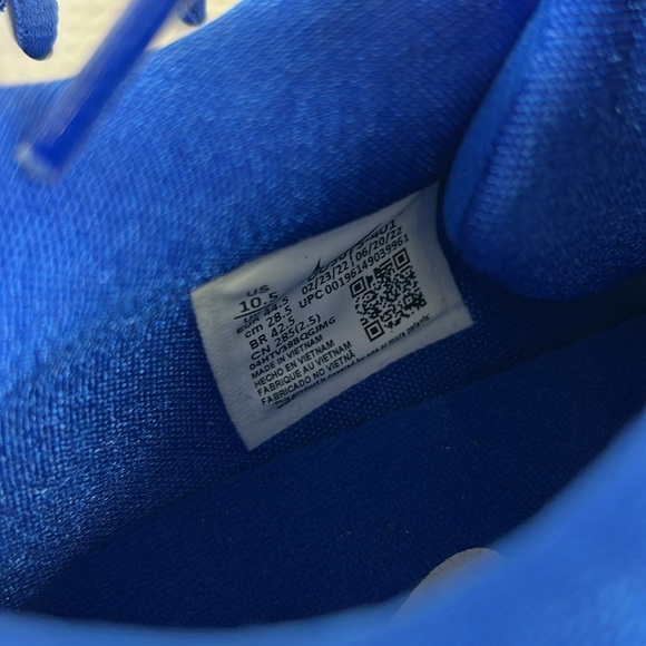 Nike zoom freak 4 tb men’s 10.5 game royal blue white athletic sneakers NEW - Picture 9 of 9
